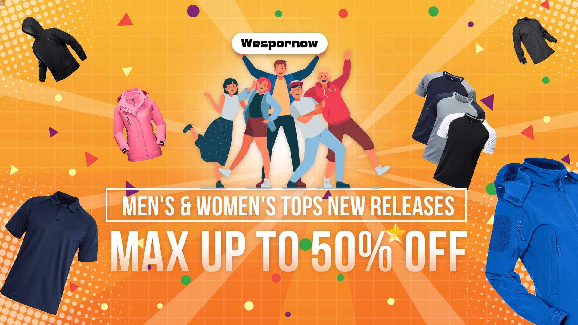 Wepornow New Sports Tops Grand Sale