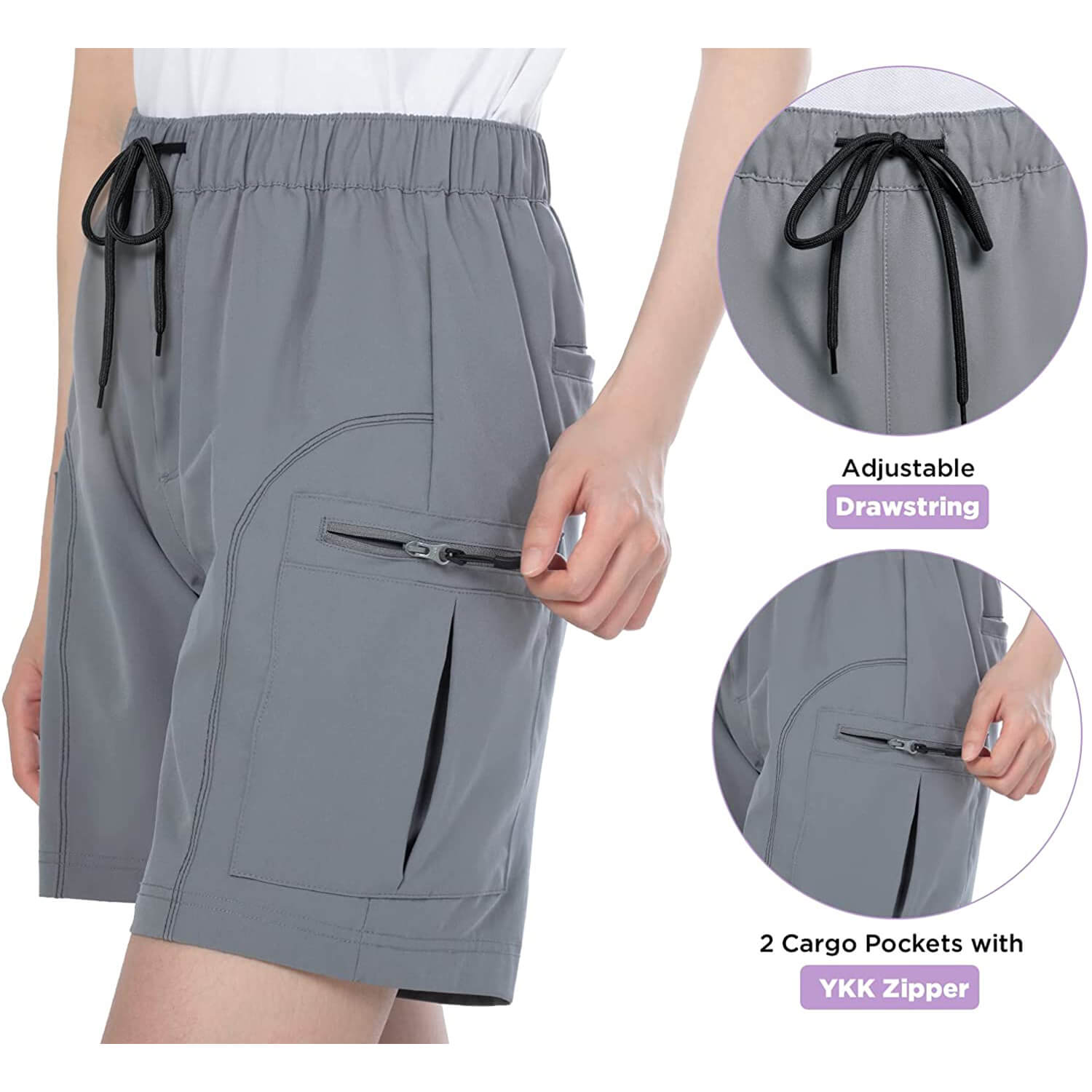 Women Quick Dry Hiking Camping Shorts 08A
