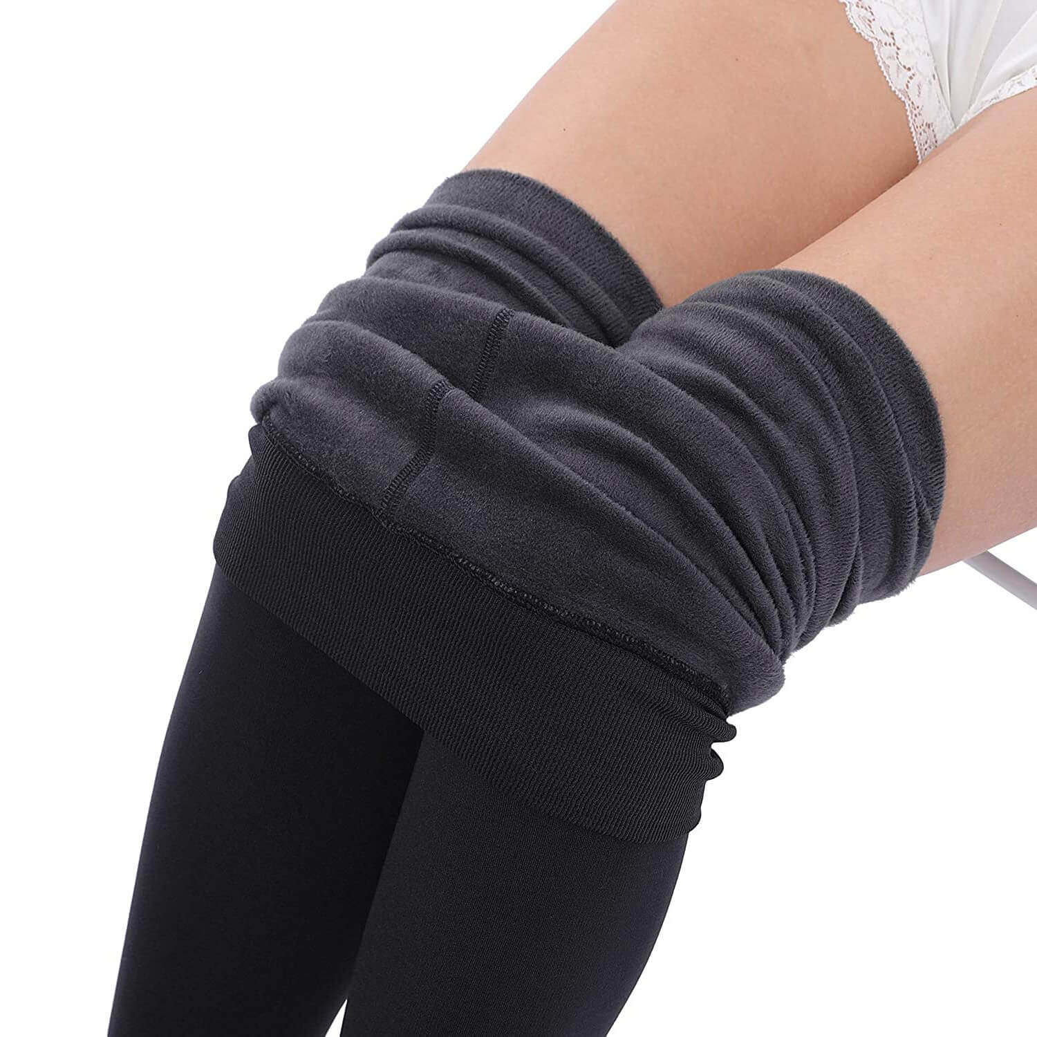 Winter Fleece Lined Tights for Women, High Waisted Nepal