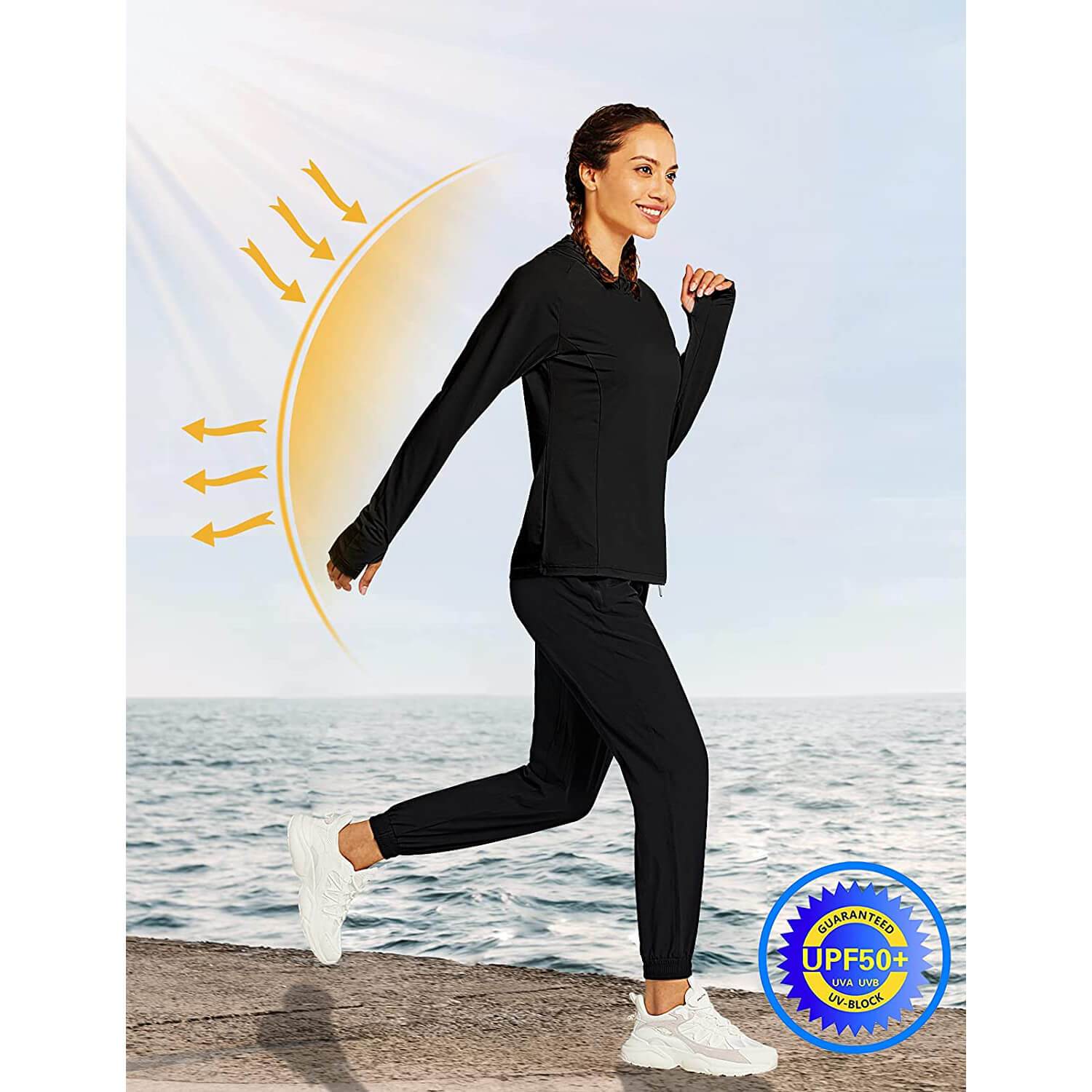 Women's Zip Pockets Light? Hoodie Jacket