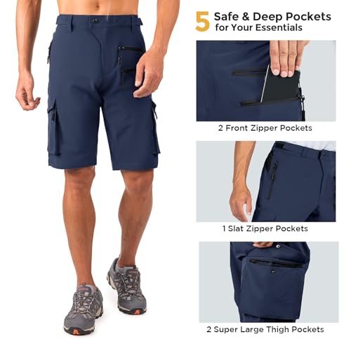 Wespornow Men's-Hiking-Shorts Tactical Shorts Lightweight-Quick-Dry-Outdoor-Cargo-Casual-Shorts for Hiking Cycling