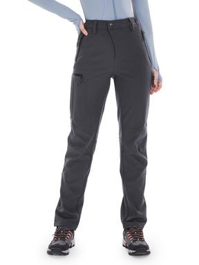 Wespornow Women's-Fleece-Lined-Hiking-Pants Snow-Ski-Pants Water-Resistance-Outdoor-Softshell-Insulated for Winter