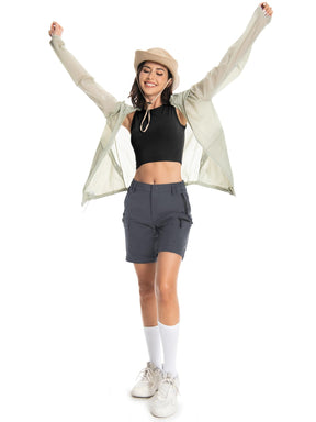 Wespornow Women's-Hiking-Pants Convertible-Zip-Off-Quick-Dry-Pants for Cargo, Camping, Travel, Outdoor, Fishing, Safari