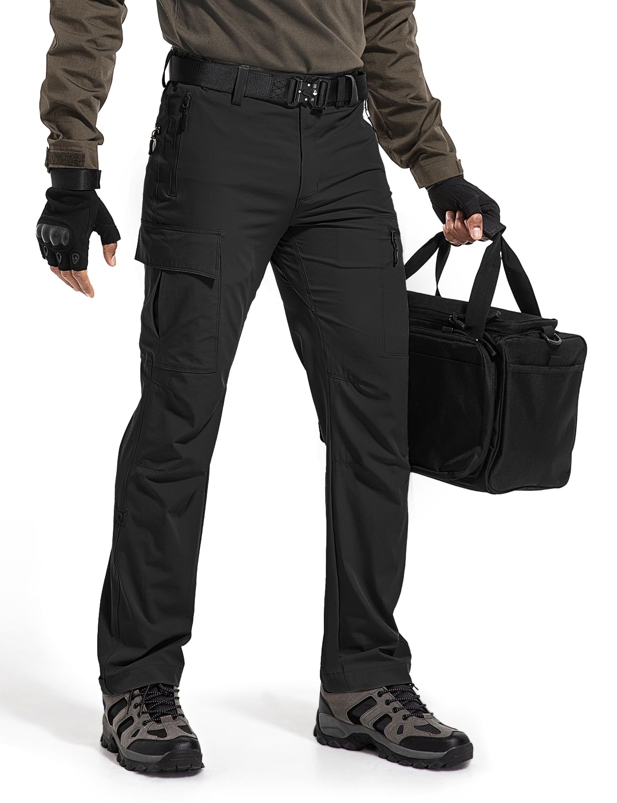 Wespornow Hiking Travel Pants for Men: Lightweight Water-Resistant Quick Dry Outdoor Pants for Fishing Camping