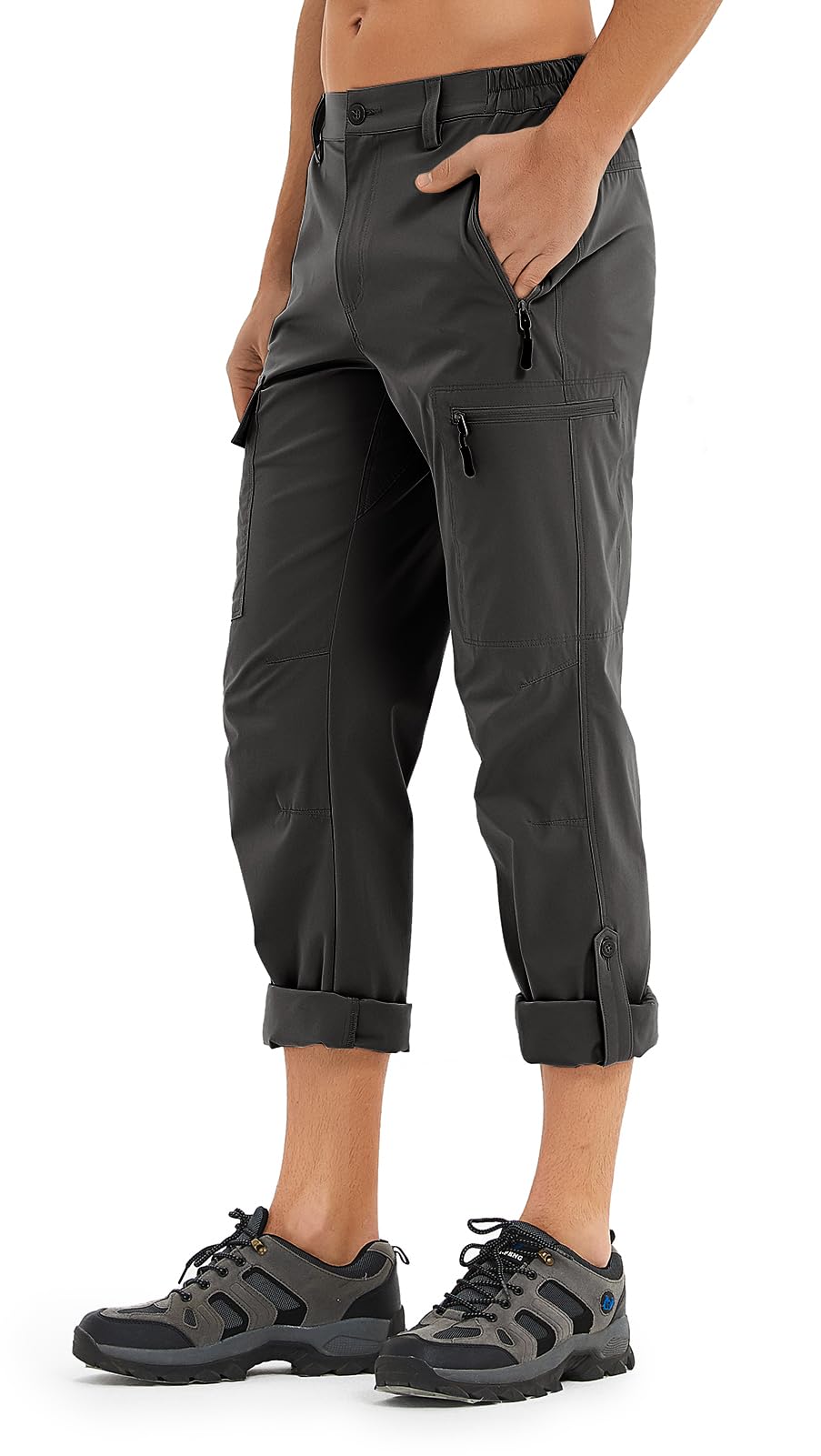 Wespornow Hiking Travel Pants for Men: Lightweight Water-Resistant Quick Dry Outdoor Pants for Fishing Camping