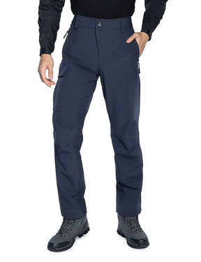 Wespornow Men's-Fleece-Lined-Hiking-Pants Water-Resistance-Snow-Ski-Pants Softshell Snowboarding Pants for Winter, Outdoor