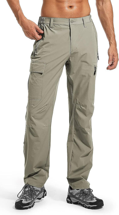 Men's Hiking Cargo Pants #Color_green
