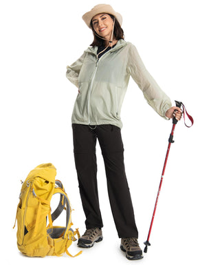 Wespornow Women's-Hiking-Pants Convertible-Zip-Off-Quick-Dry-Pants for Cargo, Camping, Travel, Outdoor, Fishing, Safari