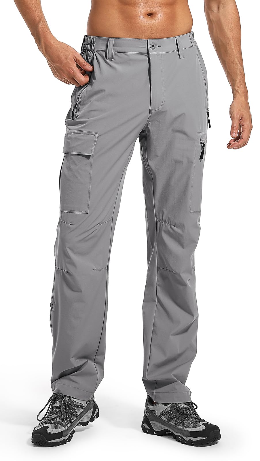 Wespornow Hiking Travel Pants for Men: Lightweight Water-Resistant Quick Dry Outdoor Pants for Fishing Camping