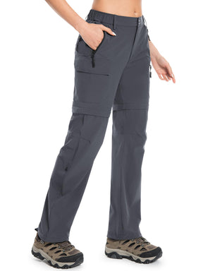 Wespornow Women's-Hiking-Pants Convertible-Zip-Off-Quick-Dry-Pants for Cargo, Camping, Travel, Outdoor, Fishing, Safari