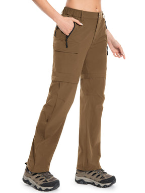 Wespornow Women's-Hiking-Pants Convertible-Zip-Off-Quick-Dry-Pants for Cargo, Camping, Travel, Outdoor, Fishing, Safari