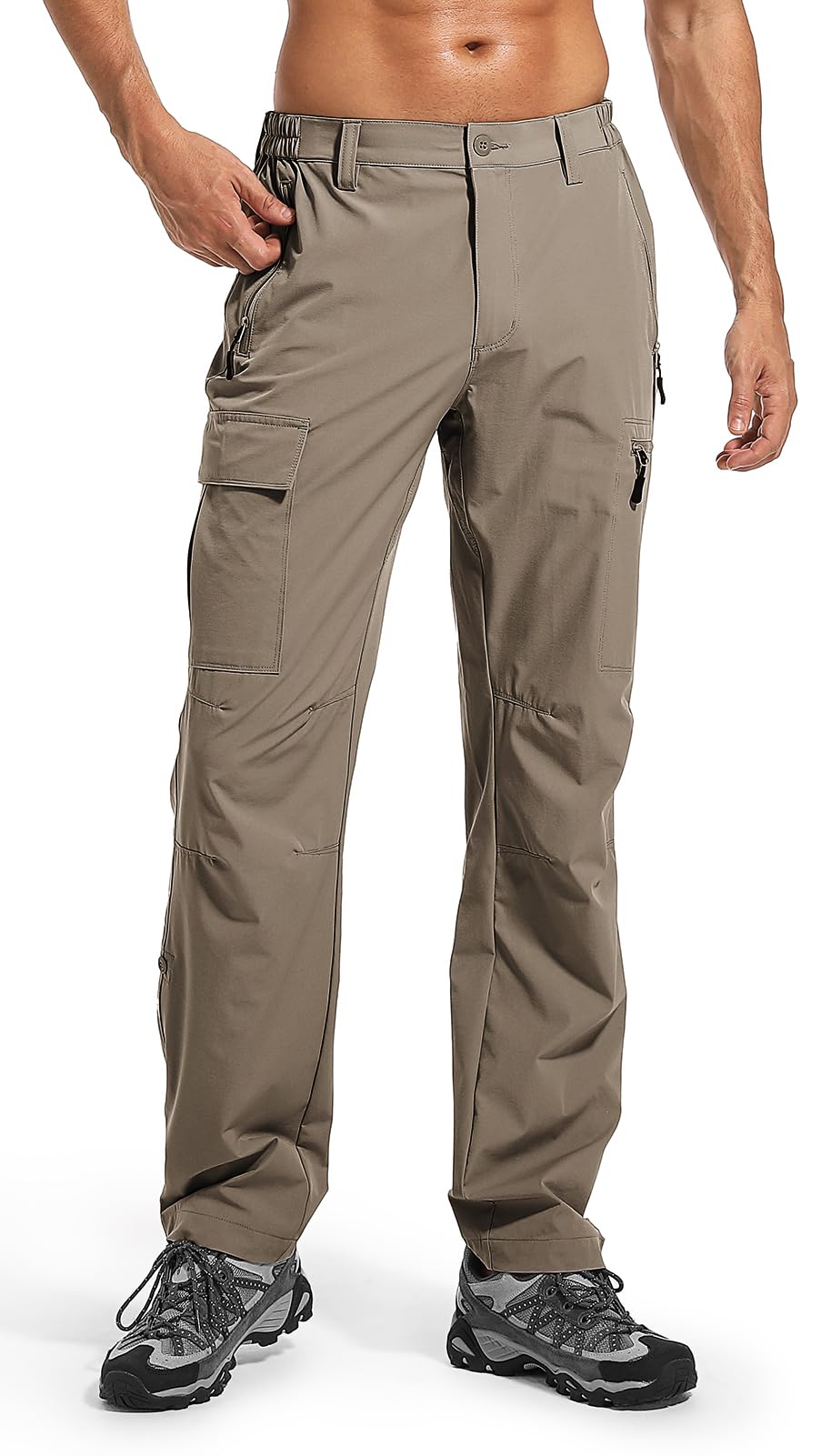 Wespornow Hiking Travel Pants for Men: Lightweight Water-Resistant Quick Dry Outdoor Pants for Fishing Camping