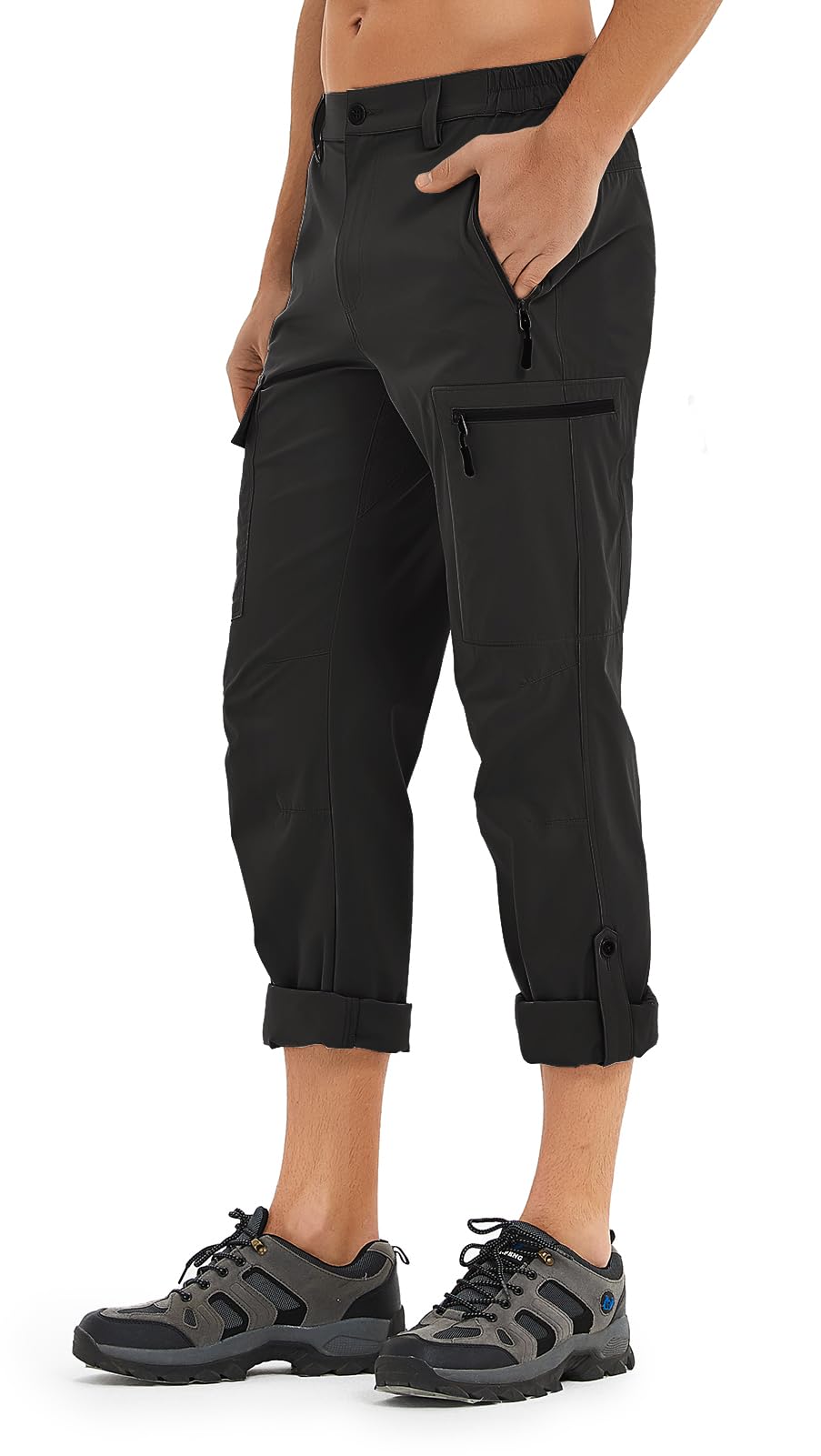 Wespornow Hiking Travel Pants for Men: Lightweight Water-Resistant Quick Dry Outdoor Pants for Fishing Camping