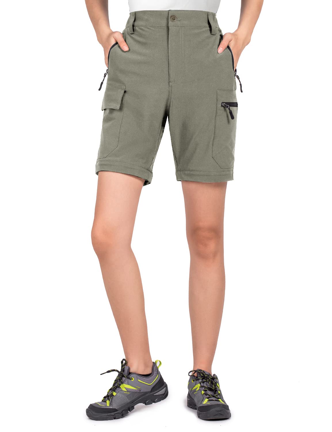 Wespornow Women's-Hiking-Pants Convertible-Zip-Off-Quick-Dry-Pants for Cargo, Camping, Travel, Outdoor, Fishing, Safari