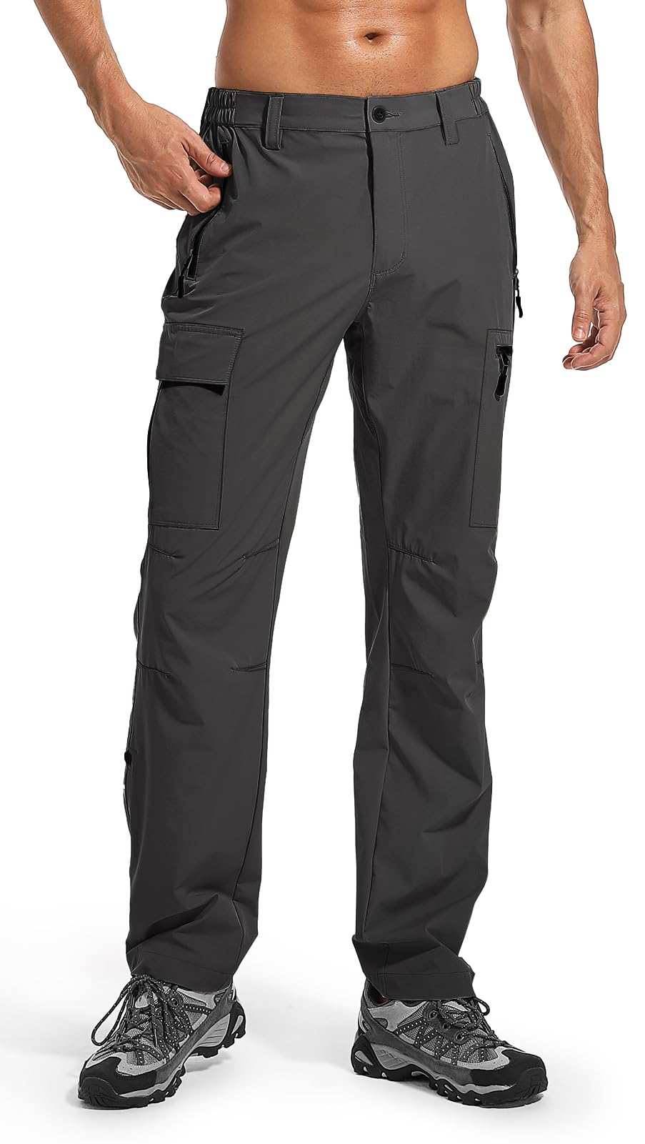 Wespornow Hiking Travel Pants for Men: Lightweight Water-Resistant Quick Dry Outdoor Pants for Fishing Camping