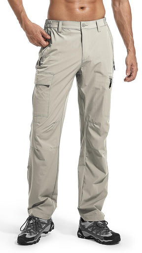 Wespornow Hiking Travel Pants for Men: Lightweight Water-Resistant Quick Dry Outdoor Pants for Fishing Camping