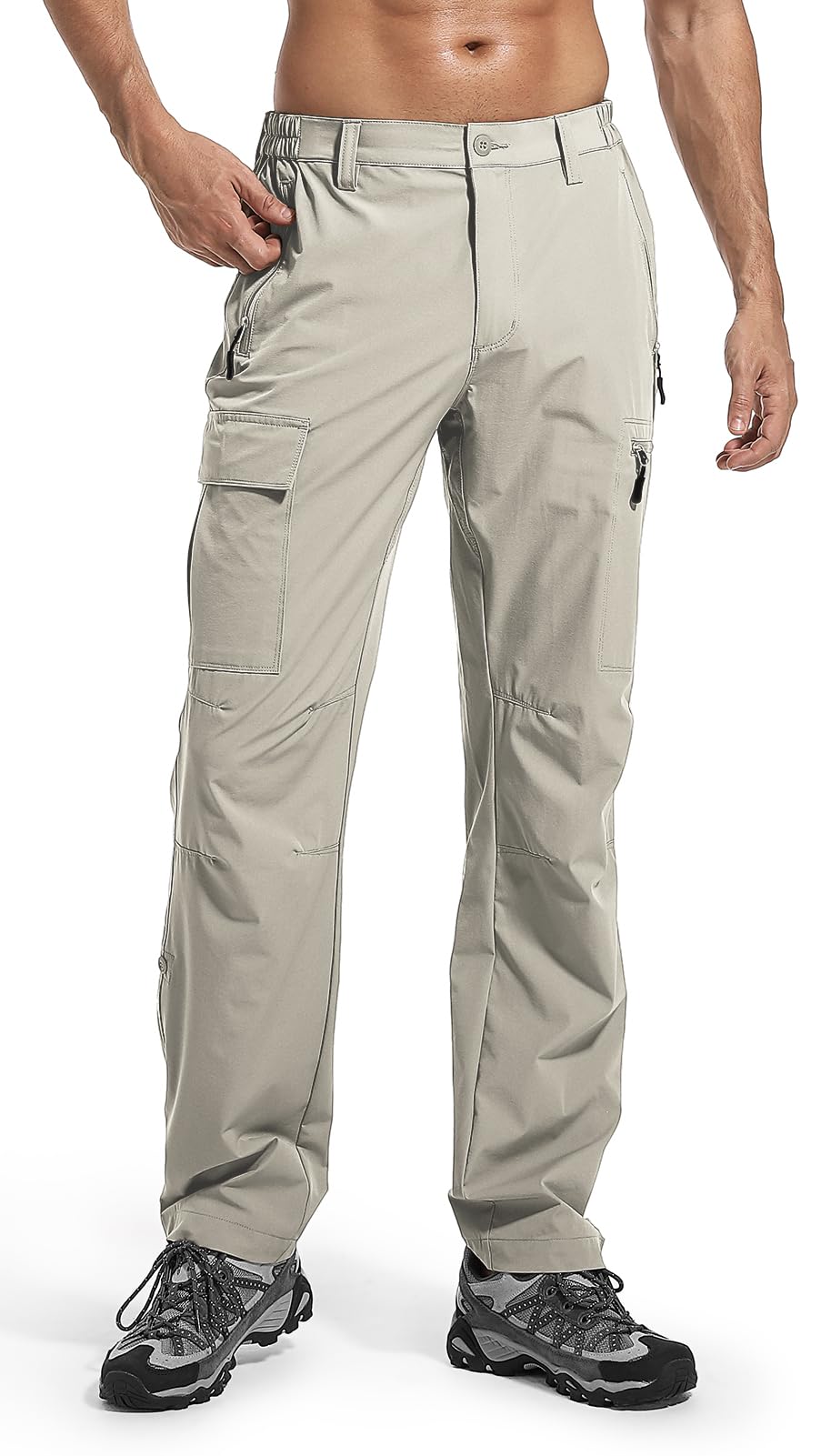Wespornow Hiking Travel Pants for Men: Lightweight Water-Resistant Quick Dry Outdoor Pants for Fishing Camping