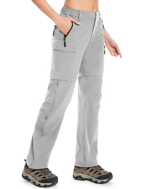 Wespornow Women's-Hiking-Pants Convertible-Zip-Off-Quick-Dry-Pants for Cargo, Camping, Travel, Outdoor, Fishing, Safari
