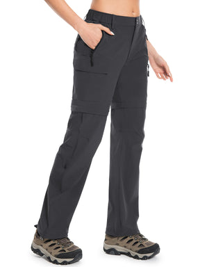 Wespornow Women's-Hiking-Pants Convertible-Zip-Off-Quick-Dry-Pants for Cargo, Camping, Travel, Outdoor, Fishing, Safari