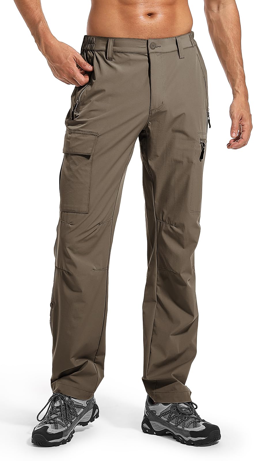 Wespornow Hiking Travel Pants for Men: Lightweight Water-Resistant Quick Dry Outdoor Pants for Fishing Camping