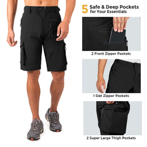 Wespornow Men's-Hiking-Shorts Tactical Shorts Lightweight-Quick-Dry-Outdoor-Cargo-Casual-Shorts for Hiking Cycling