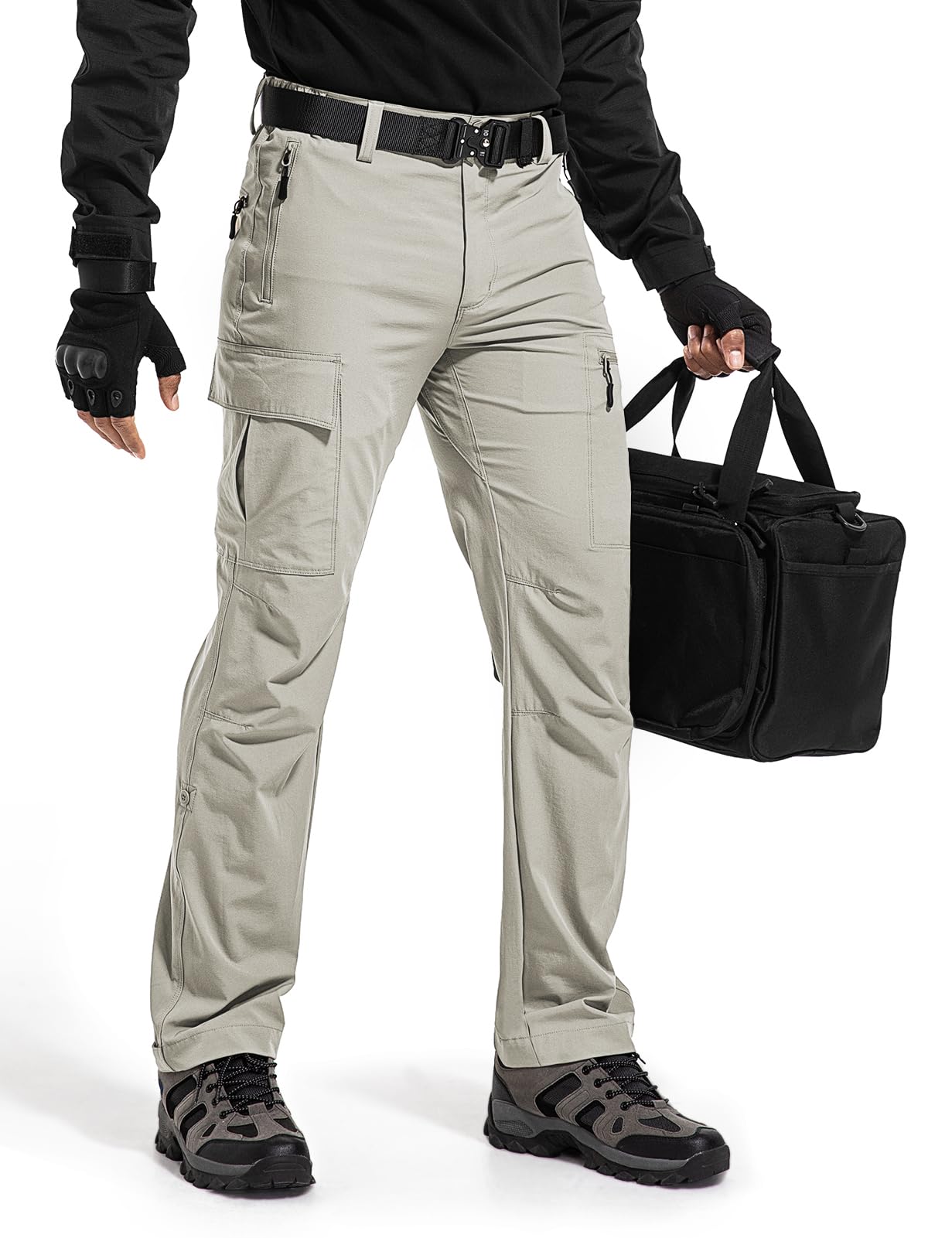 Wespornow Hiking Travel Pants for Men: Lightweight Water-Resistant Quick Dry Outdoor Pants for Fishing Camping