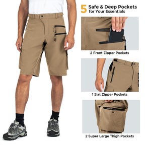 Wespornow Men's-Hiking-Shorts Tactical Shorts Lightweight-Quick-Dry-Outdoor-Cargo-Casual-Shorts for Hiking Cycling