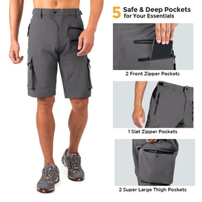 Wespornow Men's-Hiking-Shorts Tactical Shorts Lightweight-Quick-Dry-Outdoor-Cargo-Casual-Shorts for Hiking Cycling