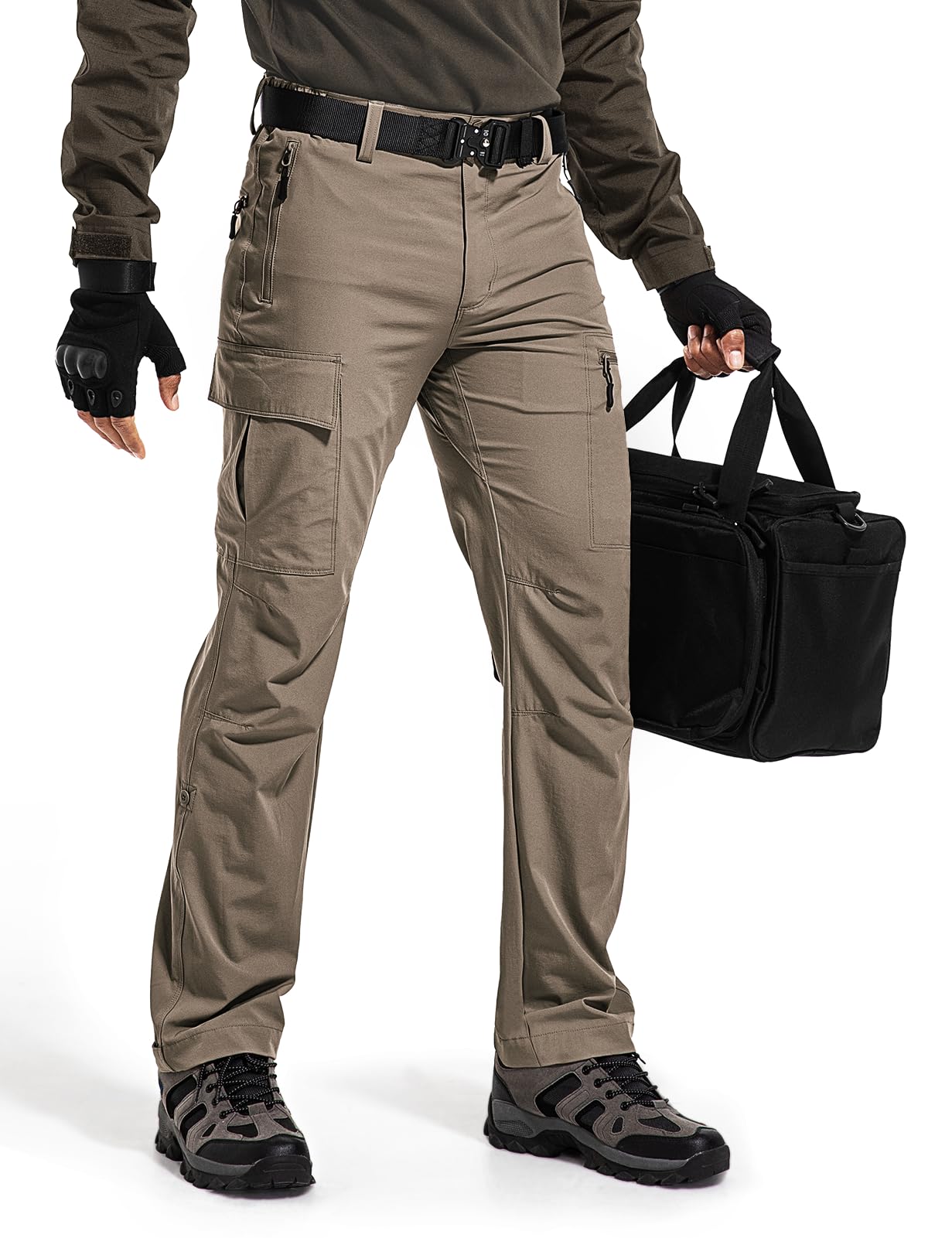 Wespornow Hiking Travel Pants for Men: Lightweight Water-Resistant Quick Dry Outdoor Pants for Fishing Camping