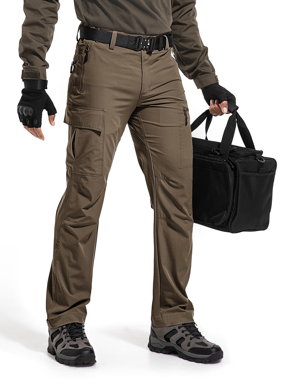 Wespornow Hiking Travel Pants for Men: Lightweight Water-Resistant Quick Dry Outdoor Pants for Fishing Camping