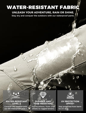 Wespornow Hiking Travel Pants for Men: Lightweight Water-Resistant Quick Dry Outdoor Pants for Fishing Camping