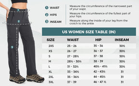 Women Zip-off Camping Travel Pants 11