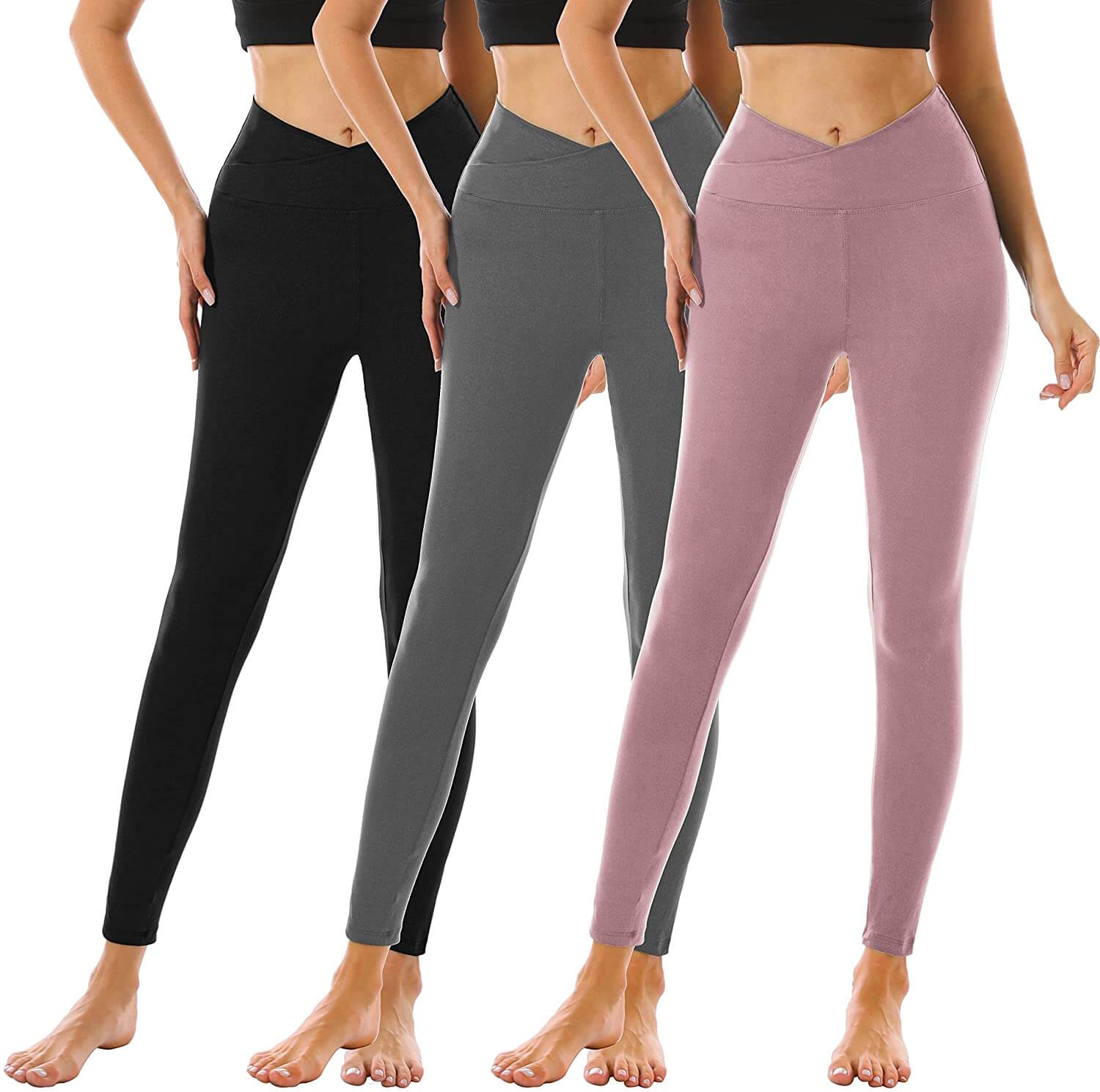 Women's High Waisted Tummy Control Leggings 02