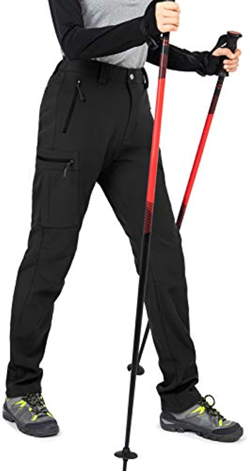 Women Waterproof Snow ski Hiking Pants Winter Insulated Warm Outdoor Fleece Lined with Zipper Pockets