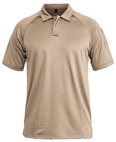 Men's Zipper Pocket Golf Polo Shirts