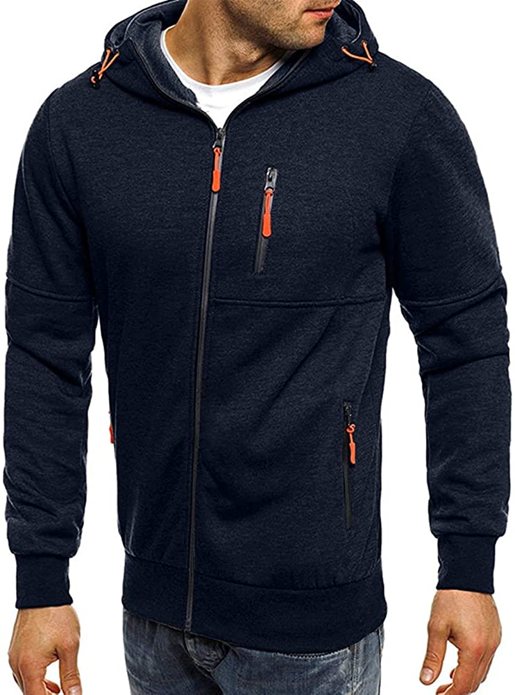 Men's Hoodie Full-Zip Up Sports Jacket