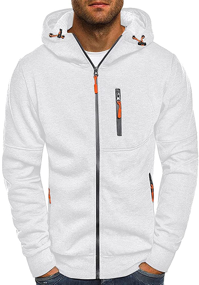 Men's Hoodie Full-Zip Up Sports Jacket