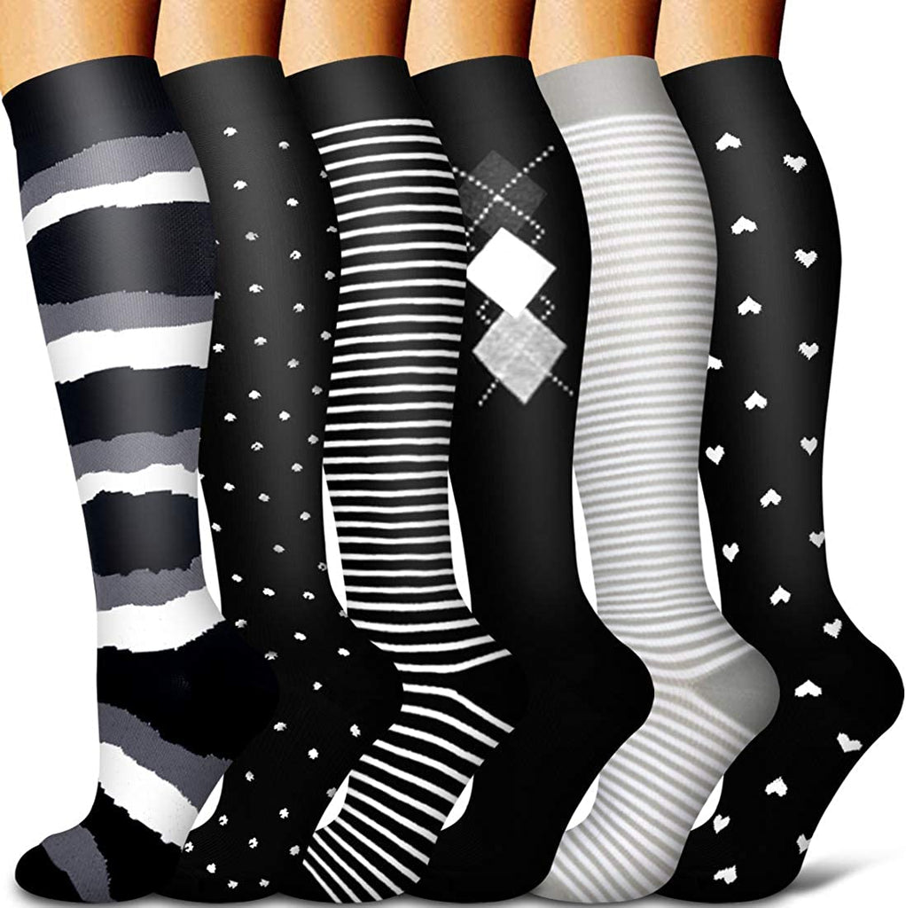 Running Copper Support Compression Socks for Men Women