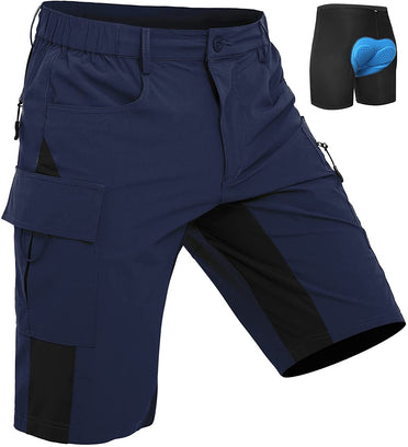 Men's Lightweight Padded Quick-Dry Shorts 013 Navy
