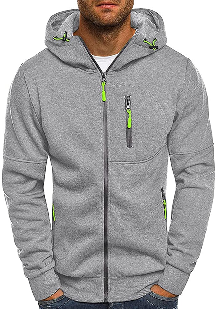 Men's Hoodie Full-Zip Up Sports Jacket