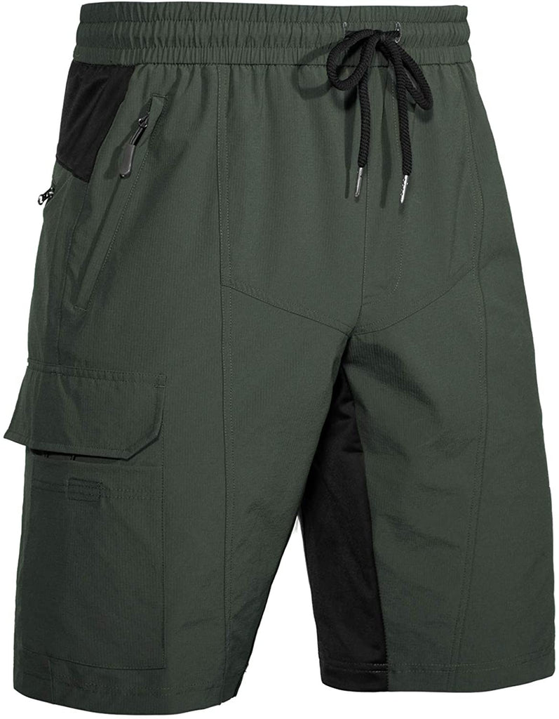 Men's Outdoor Cargo MTB Shorts 020 Green