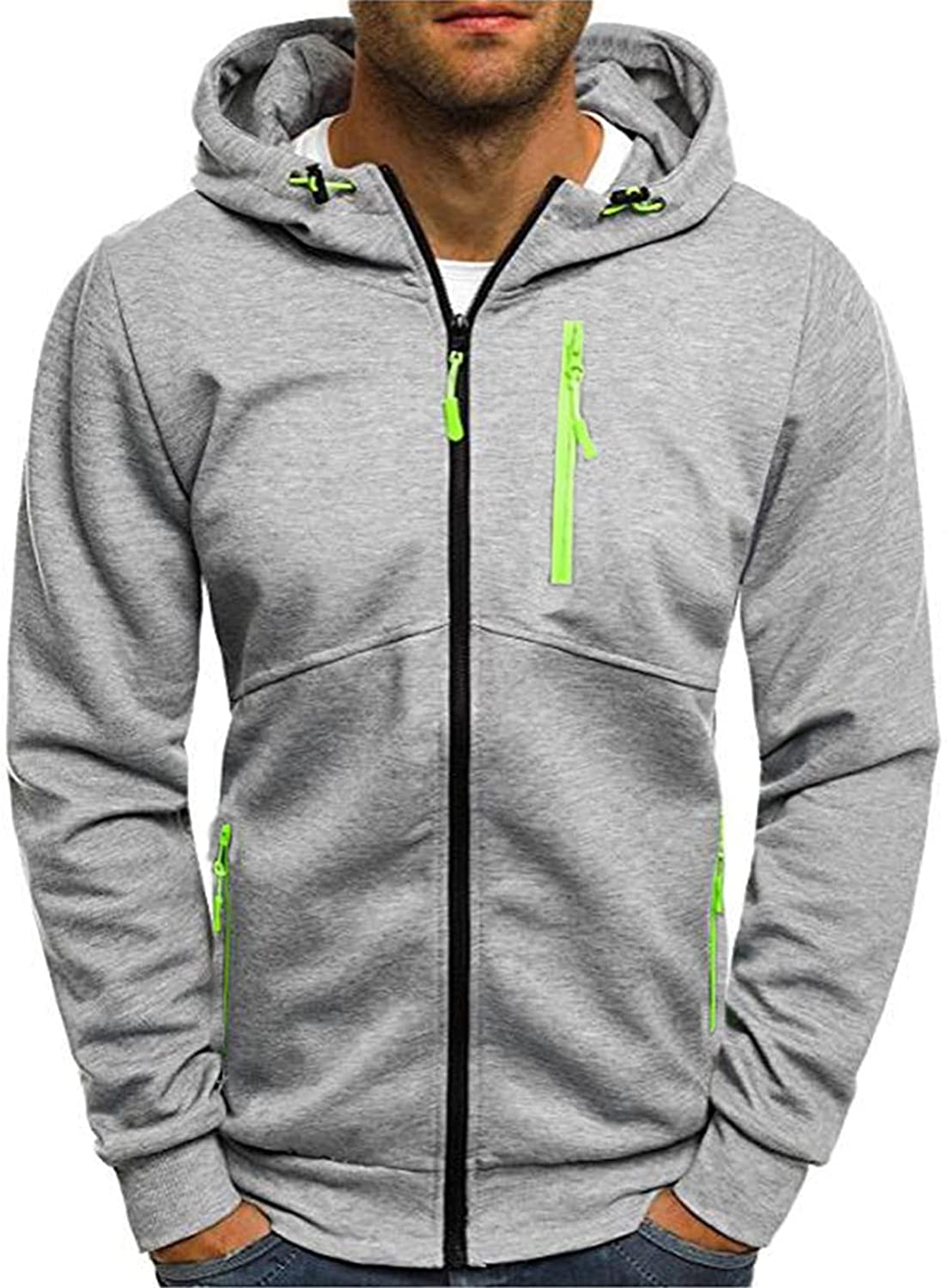 Men's Hoodie Full-Zip Up Sports Jacket