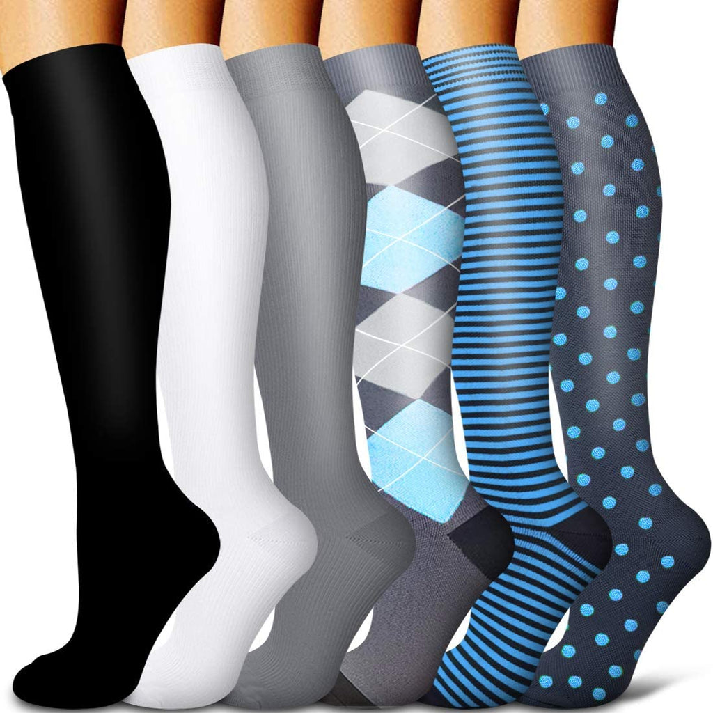 Running Copper Support Compression Socks for Men Women