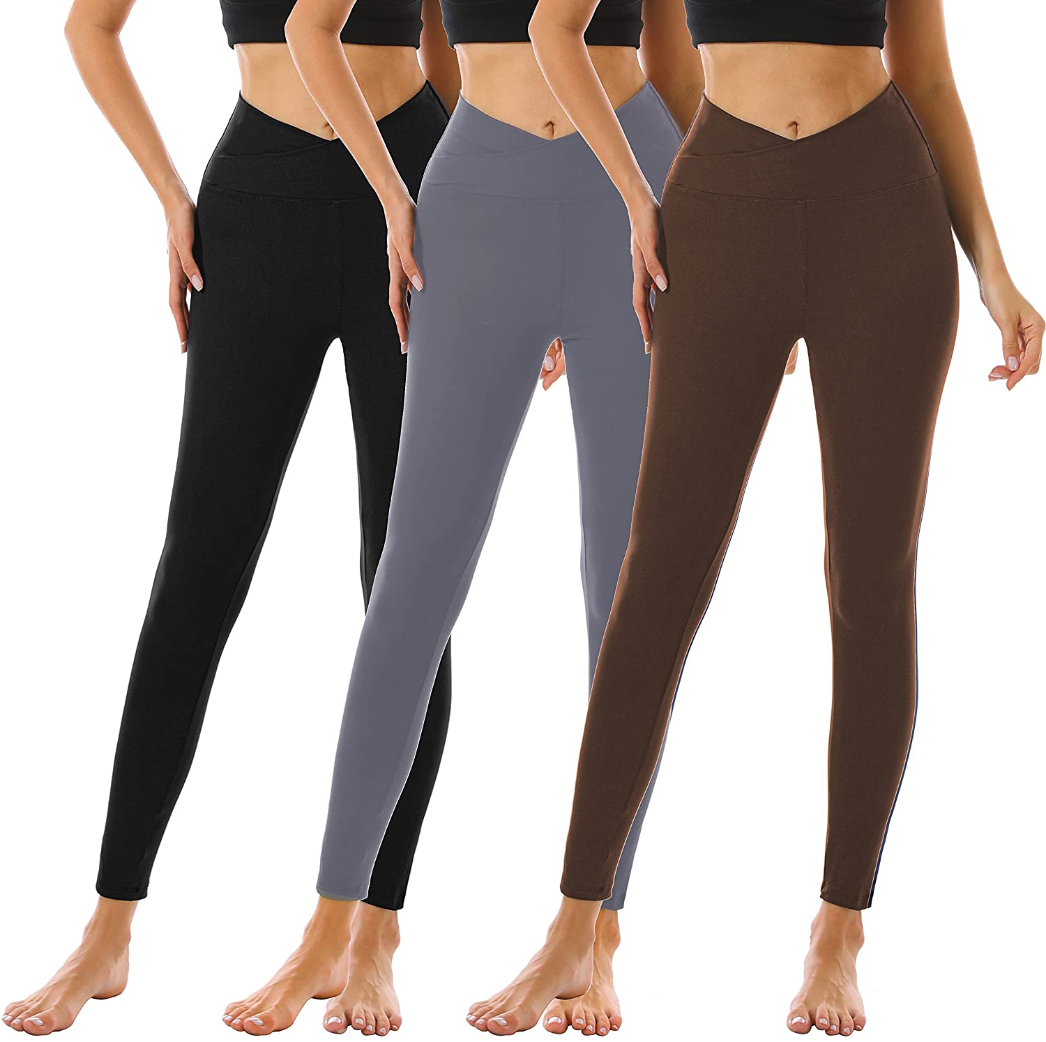 Women's High Waisted Tummy Control Leggings 02