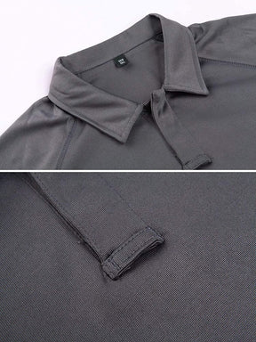 Men's Zipper Pocket Golf Polo Shirts
