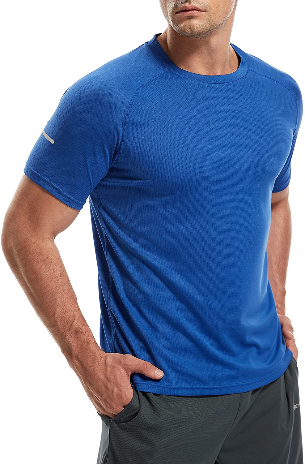 Men's 3 Pack Workout Dry Fit Shirts