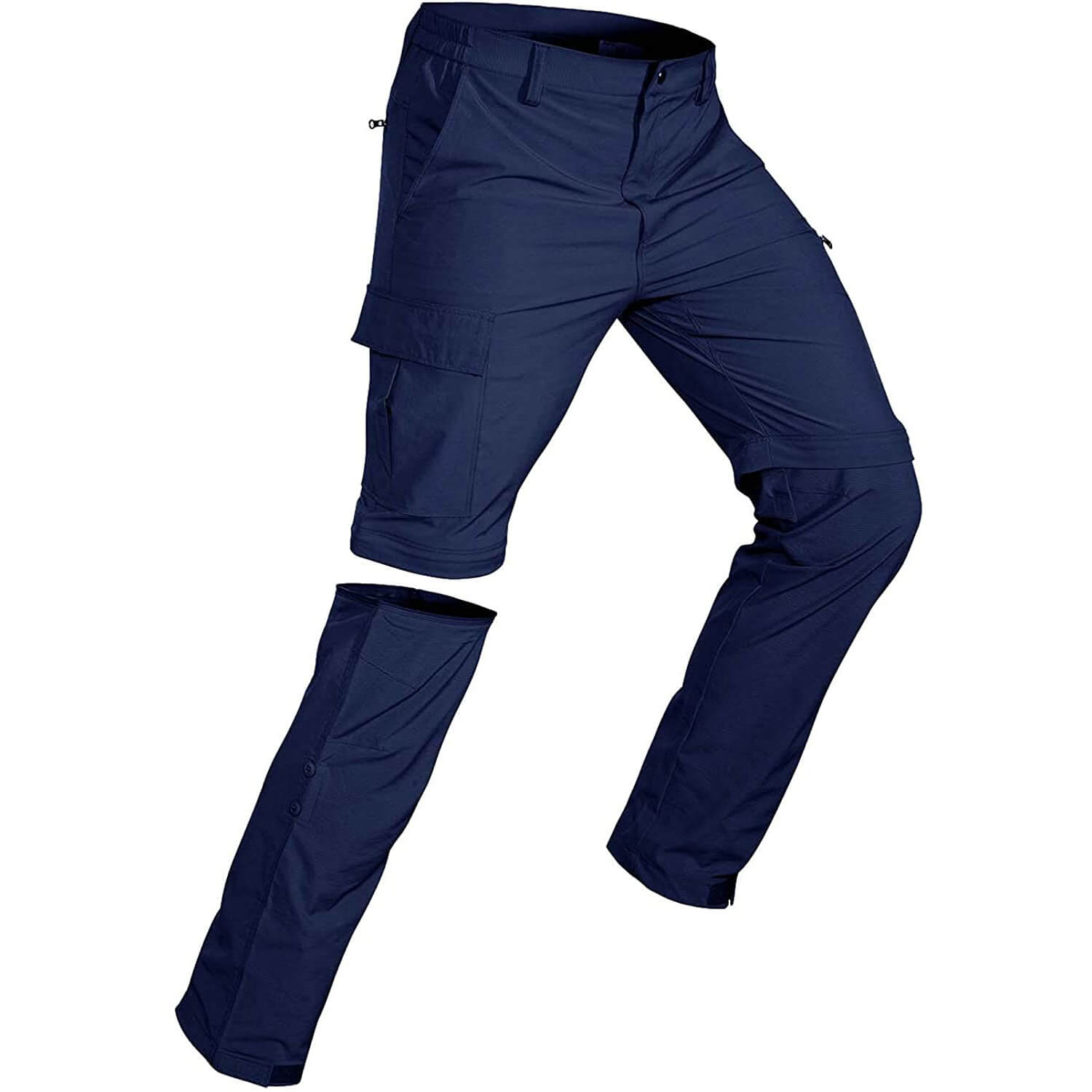 Men's Breathable Cargo Convertible Hiking Pants - Wespornow Navy / XX-Large