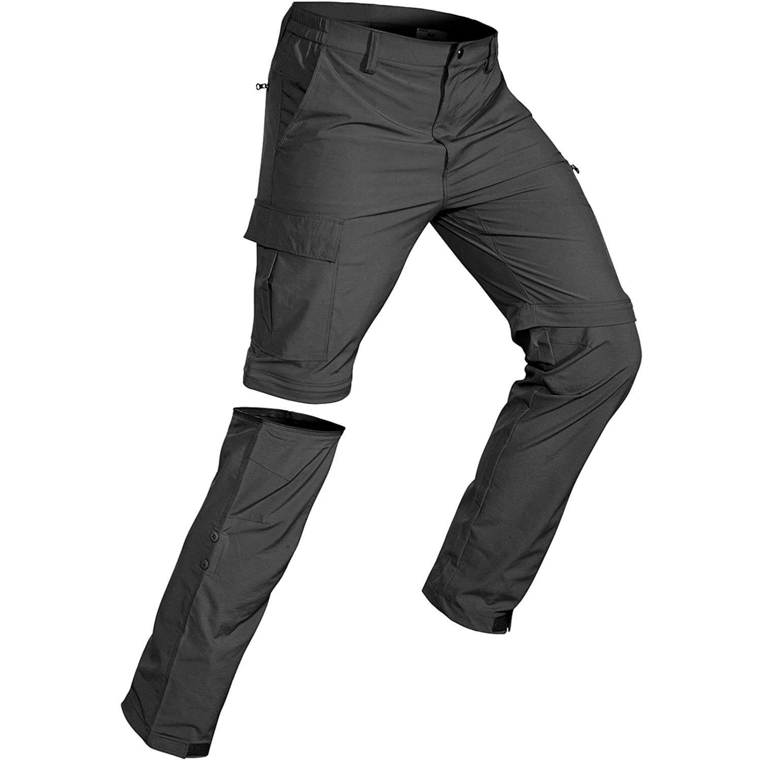 Men\'s Breathable Cargo Convertible Hiking Pants - Wespornow