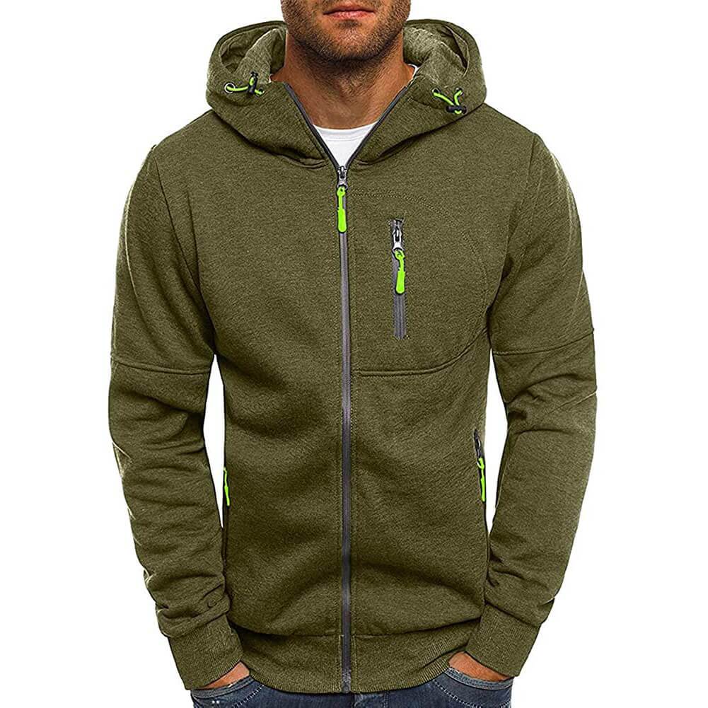 Men's Hoodie Full-Zip Up Sports Jacket