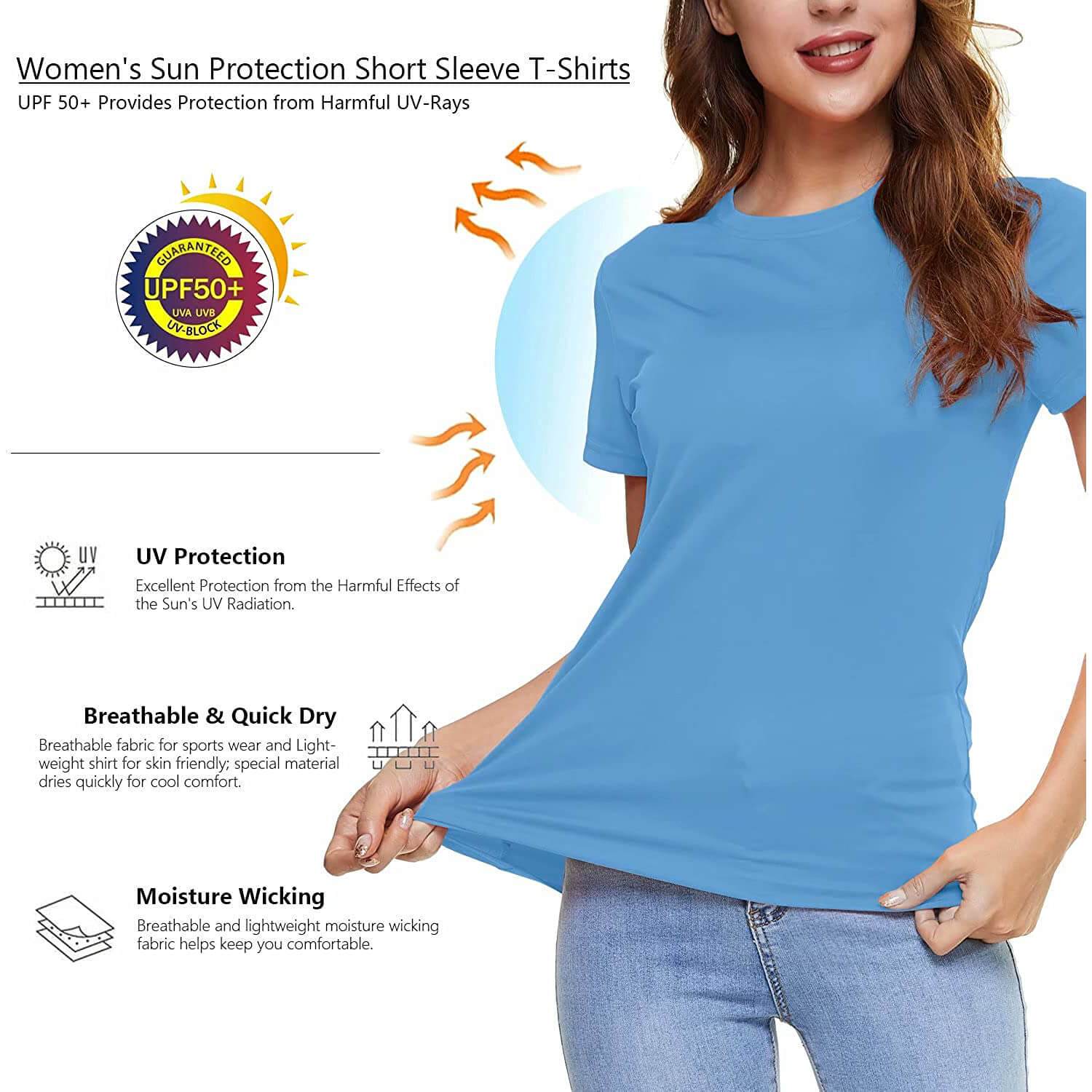 Women's Quick Dry UPF 50+ Short Sleeve Shirt